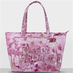 Cherry Blossom Photography Happy Hanami Sakura Matsuri Back Pocket Shoulder Bag 