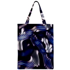 Structure Blue Background Zipper Classic Tote Bag by Dutashop