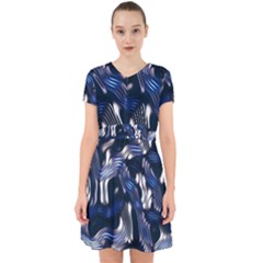 Structure Blue Background Adorable In Chiffon Dress by Dutashop