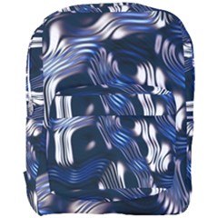 Structure Blue Background Full Print Backpack