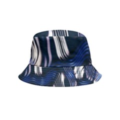 Structure Blue Background Inside Out Bucket Hat (kids) by Dutashop