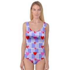 Love Hearts Valentine Decorative Princess Tank Leotard  by Dutashop