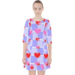 Love Hearts Valentine Decorative Pocket Dress by Dutashop