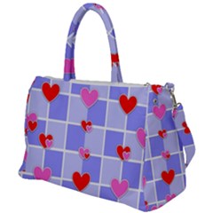 Love Hearts Valentine Decorative Duffel Travel Bag by Dutashop