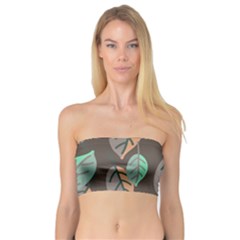 Leaf Brown Bandeau Top by Dutashop