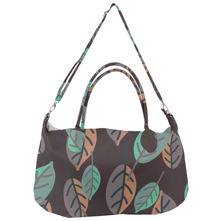 Leaf Brown Removal Strap Handbag