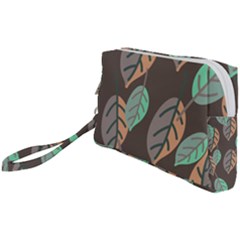 Leaf Brown Wristlet Pouch Bag (small)