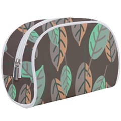 Leaf Brown Make Up Case (large) by Dutashop