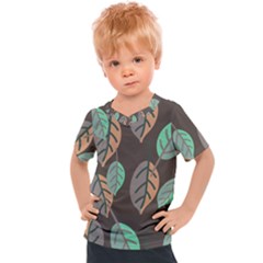 Leaf Brown Kids  Sports Tee