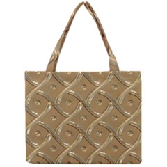 Gold Background Modern Mini Tote Bag by Dutashop