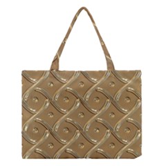 Gold Background Modern Medium Tote Bag by Dutashop