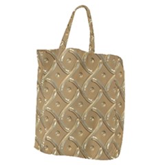 Gold Background Modern Giant Grocery Tote by Dutashop