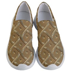 Gold Background Modern Women s Lightweight Slip Ons