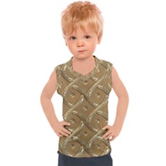 Gold Background Modern Kids  Sport Tank Top