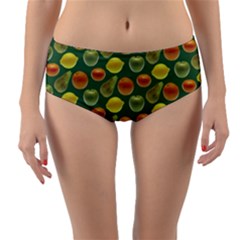 Background Fruits Several Reversible Mid-waist Bikini Bottoms by Dutashop