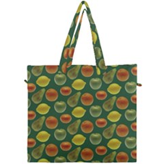 Background Fruits Several Canvas Travel Bag