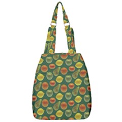 Background Fruits Several Center Zip Backpack