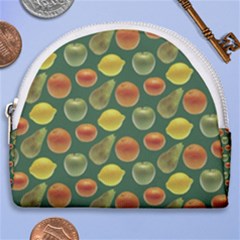 Background Fruits Several Horseshoe Style Canvas Pouch by Dutashop