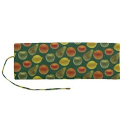 Background Fruits Several Roll Up Canvas Pencil Holder (m)