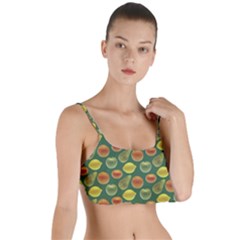 Background Fruits Several Layered Top Bikini Top 