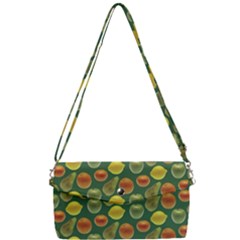 Background Fruits Several Removable Strap Clutch Bag