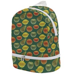 Background Fruits Several Zip Bottom Backpack