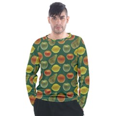 Background Fruits Several Men s Long Sleeve Raglan Tee