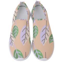 Leaf Pink Men s Slip On Sneakers