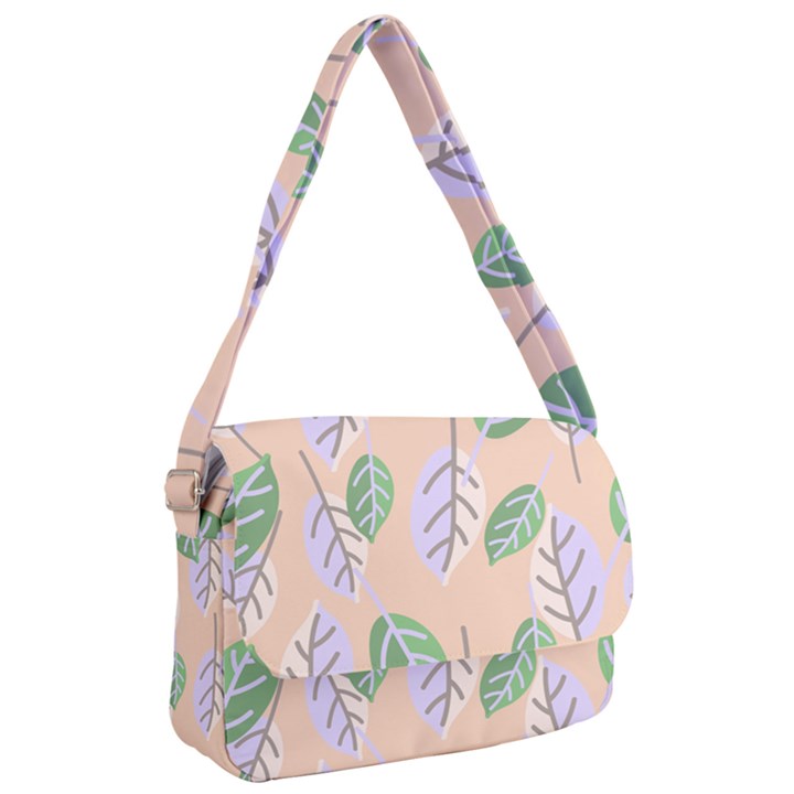 Leaf Pink Courier Bag