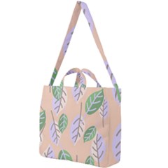 Leaf Pink Square Shoulder Tote Bag