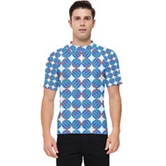 Geometric Dots Pattern Men s Short Sleeve Rash Guard