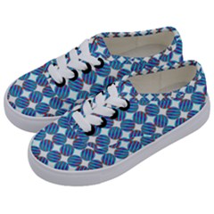 Geometric Dots Pattern Kids  Classic Low Top Sneakers by Dutashop