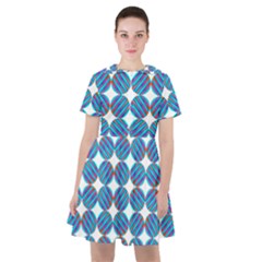 Geometric Dots Pattern Sailor Dress