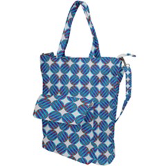 Geometric Dots Pattern Shoulder Tote Bag