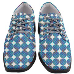 Geometric Dots Pattern Women Heeled Oxford Shoes by Dutashop