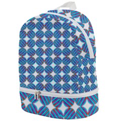 Geometric Dots Pattern Zip Bottom Backpack