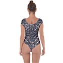 Interlace Black And White Pattern Short Sleeve Leotard  View2