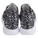 Interlace Black And White Pattern Women s Lightweight High Top Sneakers View4