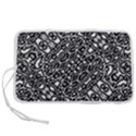 Interlace Black And White Pattern Pen Storage Case (S) View1