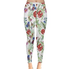 Summer Flowers Pattern Inside Out Leggings by goljakoff