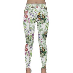 Green Flora Classic Yoga Leggings by goljakoff