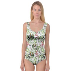 Green Flora Princess Tank Leotard  by goljakoff