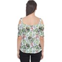 Green flora Cutout Shoulder Tee View2