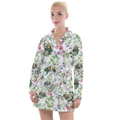 Green Flora Women s Long Sleeve Casual Dress by goljakoff