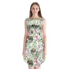 Green Flora Sleeveless Chiffon Dress   by goljakoff