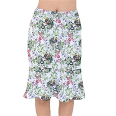 Green Flora Short Mermaid Skirt by goljakoff