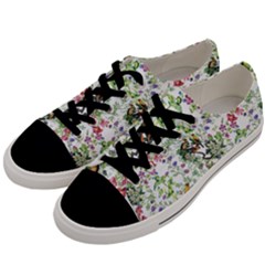 Green Flora Men s Low Top Canvas Sneakers by goljakoff