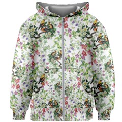 Green Flora Kids  Zipper Hoodie Without Drawstring by goljakoff