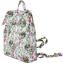 Green Flora Buckle Everyday Backpack by goljakoff