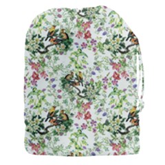 Green Flora Drawstring Pouch (3xl) by goljakoff